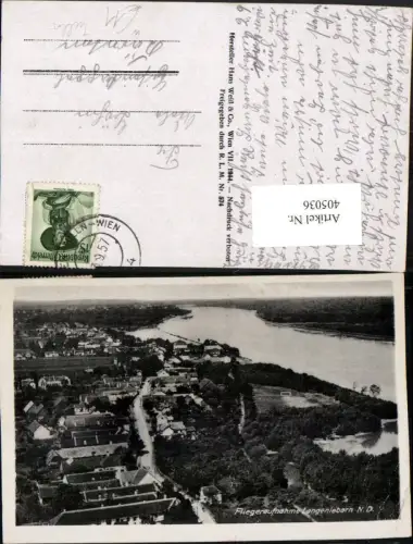 405036,Langenlebarn b. Tulln Totale Fliegeraufnahme