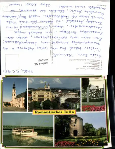 495295,Tulln an d. Donau Kirche Brücke Hauptplatz Mehrbildkarte