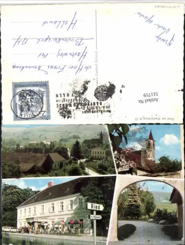 511719,Ried am Riederberg bei Tulln Teilansicht Kirche Gasthof Mehrbildkarte