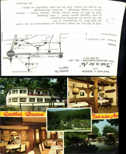 590771,Mehrbild Ak Sieghartskirchen Gasthof u. Pension zum Fink i. d. Au Gaststube