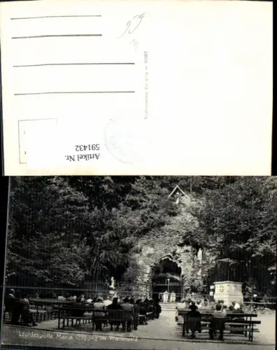 591432,Foto Ak Lourdesgrotte Maria Gugging i. Wienerwald Religion Klosterneuburg