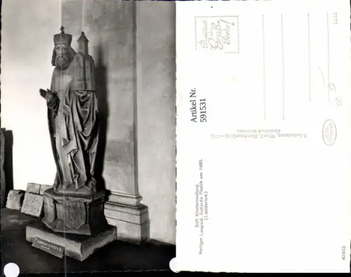 591531,Foto Ak Stift Klosterneuburg Heiliger Leopold Statue