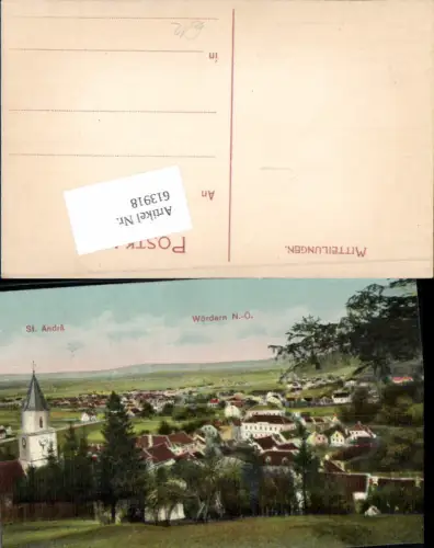 613918,St. Andrä Wördern 1910 bei Tulln