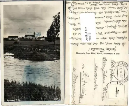 78076,Kautzen Partie am Fluss 1934