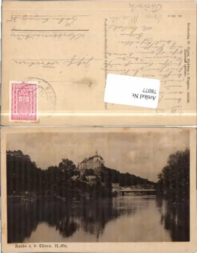 78077,Raabs a.d. Thaya Fluss Partie 1925