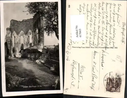 417663,Ruine Raffings b. Windigsteig