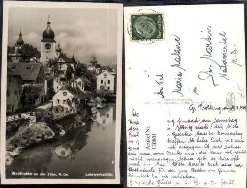 120801,Waidhofen a.d. Ybbs Lehrwerkstatt Zell 1938