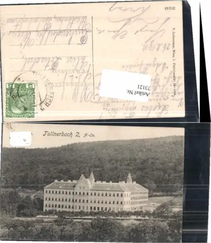 73121,Tullnerbach Pressbaum b. Baden 1909 Ledermann 20249