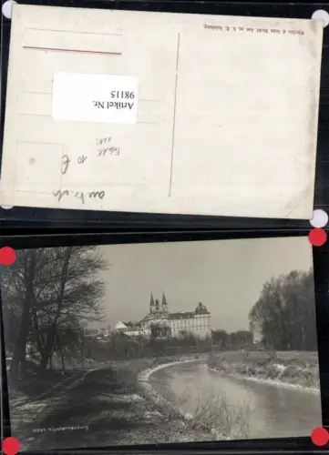 98115,RARE FotoAK Klosterneuburg Wegpartie am Ufer