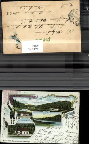 116884,Grüsse aus Aggsbach b. Pressbaum Litho