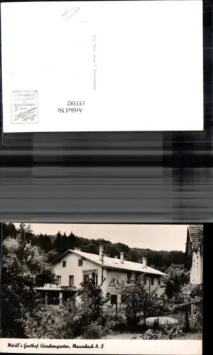 153382,Mauerbach b. Wien Meidls Gasthof Hirschengarten