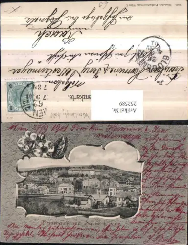 252589,Pressbaum Teilansicht m. Gymnasium Sacre Coeur Passepartout