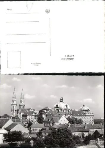 417815,Klosterneuburg Teilansicht m. Stift Kirche