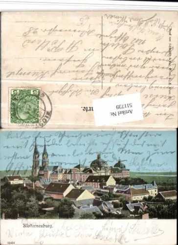 511739,Klosterneuburg Teilansicht m. Stift pub Schneider e Lux