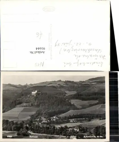 91644,Krumbach m. Schloss Totale 1949