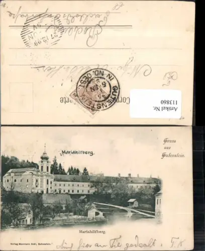 113860,Mariahilfberg bei Gutenstein Gruss aus 1899