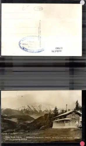 117083,Hohe Wand Wilhelm Eicherthütte Blick z. Schneeberg