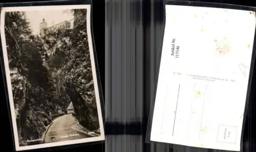 117146,Gutenstein Lange Brücke Burgansicht