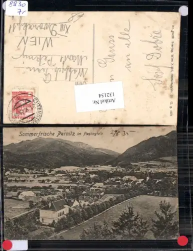 132154,Sommerfrische Pernitz Teilansicht 1921