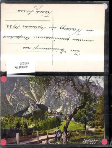 163955,Waldegg Ansicht m. Mann