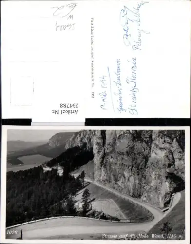 234788,Straße auf die Hohe Wand b. Stollhof