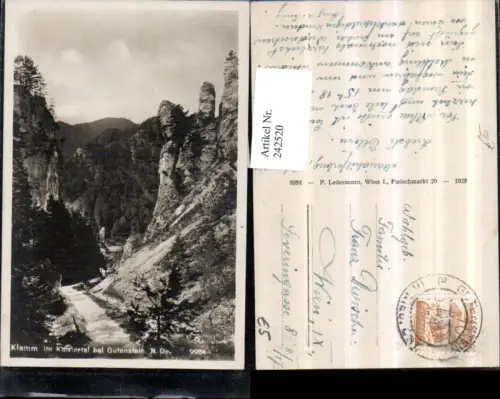 242520,Klamm im Klostertal b. Gutenstein