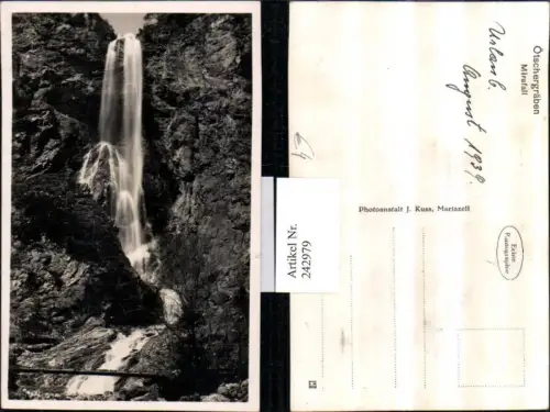 242979,Ötschergräben Mirafall Myrafall Wasserfall b. Muggendorf