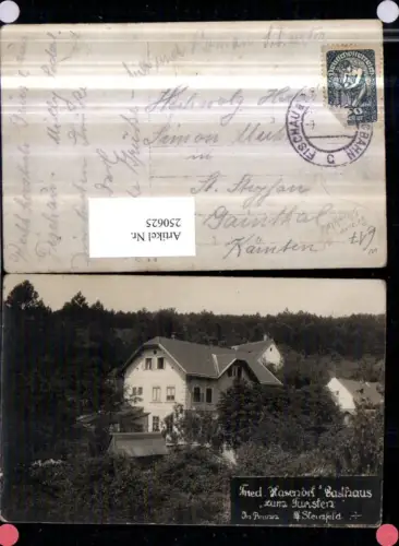 250625,Brunn am Steinfelde b. Fischau Friedrich Hasenörf Gasthaus zum Turisten