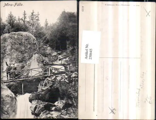 250645,Mirafälle Myrafälle Wasserfall Brücke b. Weissenbach an d. Triesting