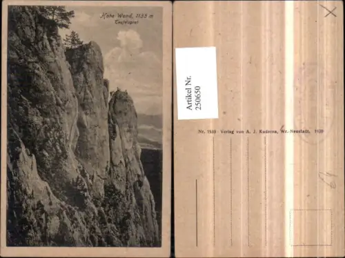 250650,Hohe Wand b. Stollhof Teufelsgrat