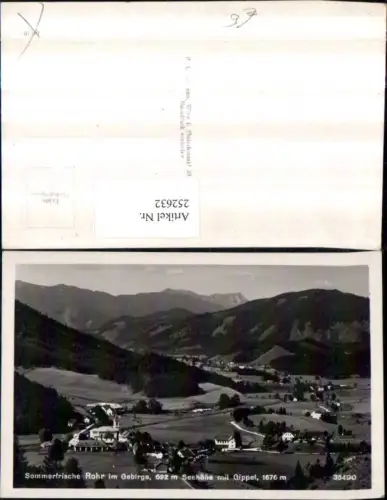 252632,Rohr im Gebirge Totale m. Gippel