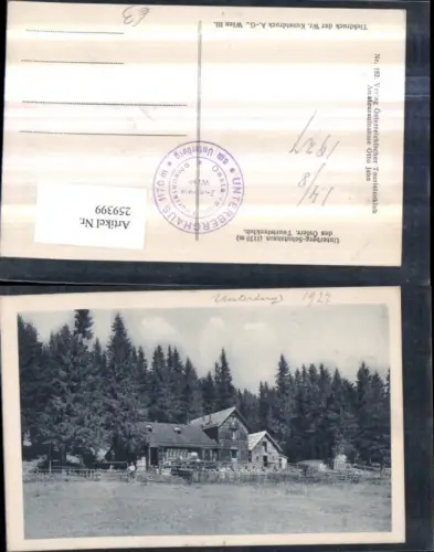 259399,Unterberg-Schutzhaus am Unterberg b. Muggendorf