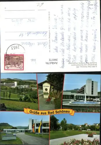 260172,Bad Schönau Kurhotel m. Kurpark Springbrunnen Mehrbildkarte