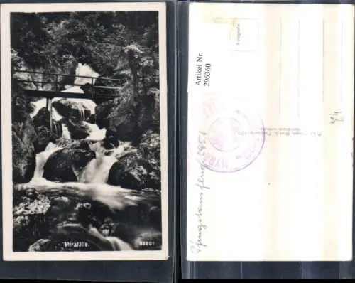 296360,Mirafälle Myrafälle Wasserfall Brücke b. Muggendorf
