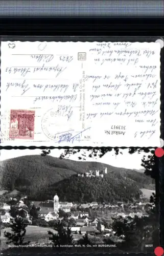 313917,Kirchschlag in d. Buckligen Welt Totale m. Burgruine