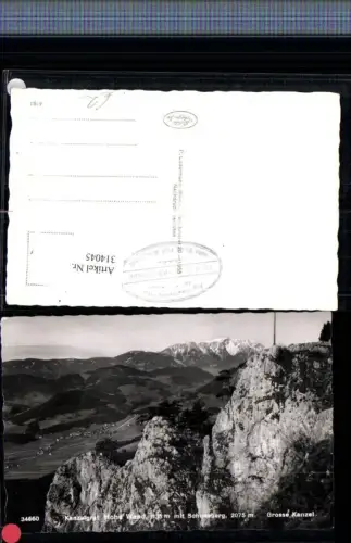 314045,Hohe Wand Kanzelgrat Große Kanzel m. Schneeberg Bergkulisse