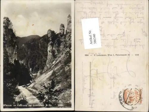 386340,Klamm im Klostertal b. Gutenstein