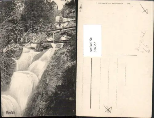 386355,Mirafälle Myrafälle b. Muggendorf Wasserfall Brücke