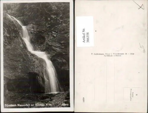 386358,Dürnbach Wasserfall b. Waldegg