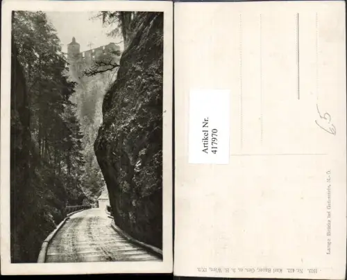 417970,Lange Brücke b. Gutenstein Straße Burg