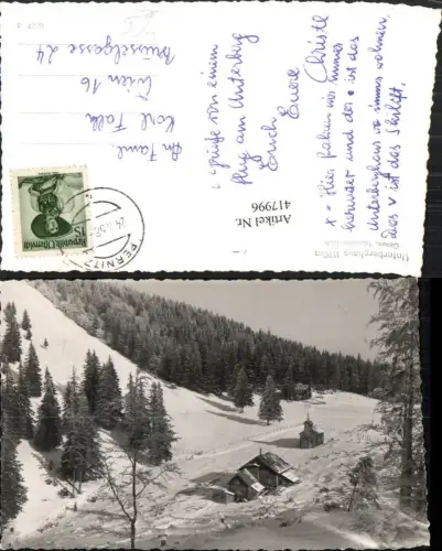 417996,Unterberghaus b. Muggendorf Kapelle Winterbild