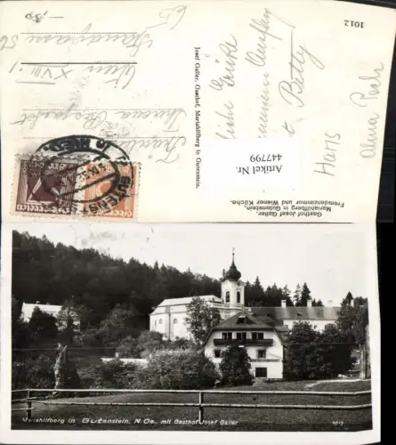 447799,Mariahilfberg b. Gutenstein Gasthof Josef Galler Kirche