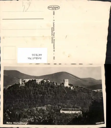447816,Ruine Starhemberg b. Markt Piesting