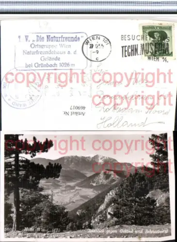 469017,Hohe Wand b. Stollhof Ausblick geg. Geländ u. Schneeberg Bergkulisse