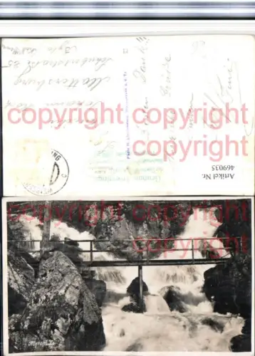 469035,Myrafälle b. Muggendorf Wasserfall Brücke