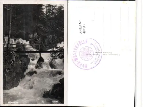 495341,Mirafälle Myrafälle b. Muggendorf Wasserfall Brücke