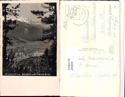 499899,Pernitz Totale m. Schneeberg Bergkulisse