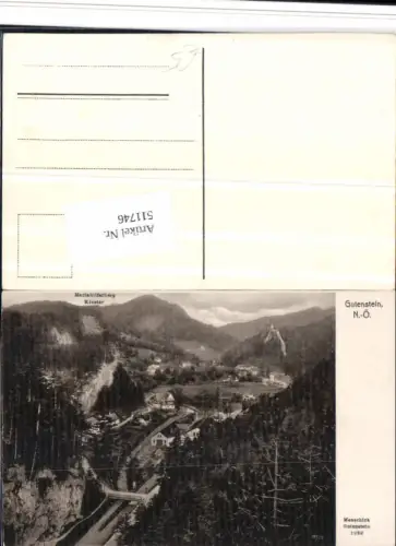 511746,Gutenstein Teilansicht m. Mariahilferberg Kloster