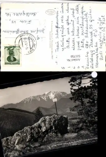 511750,Hohe Wand Kleine Kanzel m. Schneeberg Bergkulisse