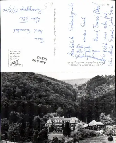 545383,Wopfing Carl Friedrich Siemens Heim Waldegg